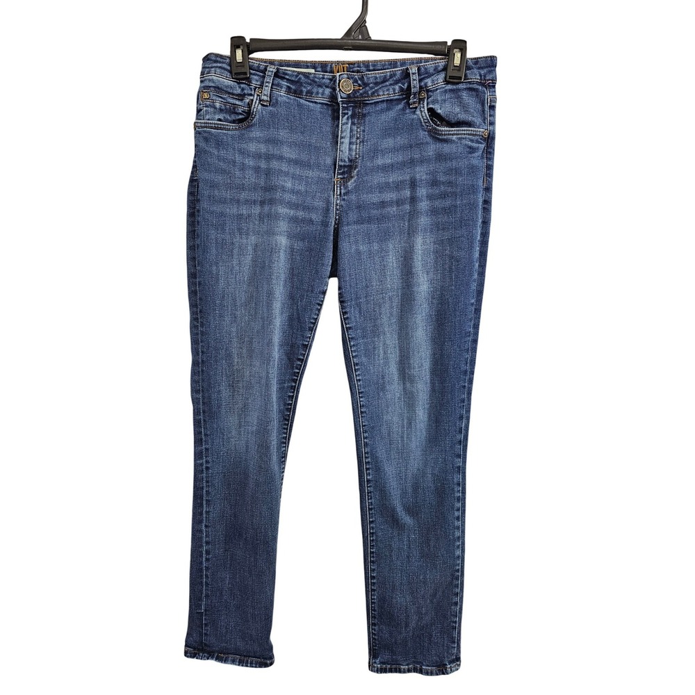 KUT from the Kloth Katy Boyfriend Stretch Jeans‎ Blue Denim Womens Size 12 EUC